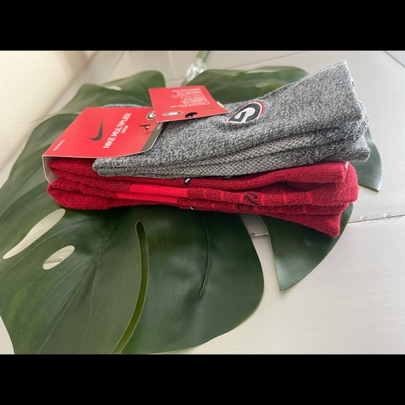 Nike Georgia Bulldogs Crew Socks 2-Pack NEW - Picture 3 of 4